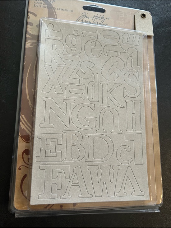 Tim Holtz Other - Tim Holtz Idea-ology Silver Alphabet Stickers - Metallic Letter Accents